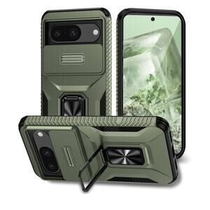 Case for Pixel 8A Case GKV4X Case with Tempered Glass Screen Protector